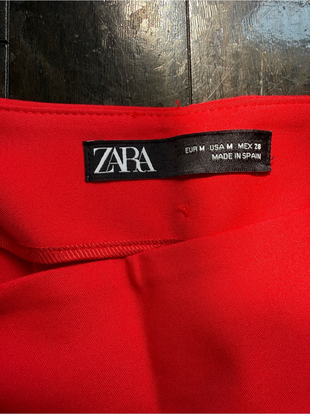 Zara Bright Red Ruffle Skort - Picture 3 of 5